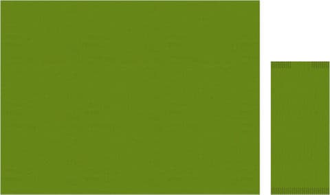 Tovaglietta in carta paglia verde cm. 33x44 – 1500 pz.