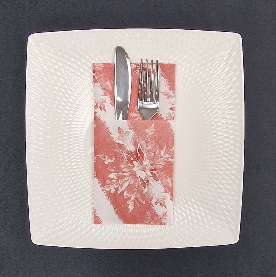 Tasca Portaposate Tnt Ice Rosso Superior cm. 40x35 - 1200 pz.