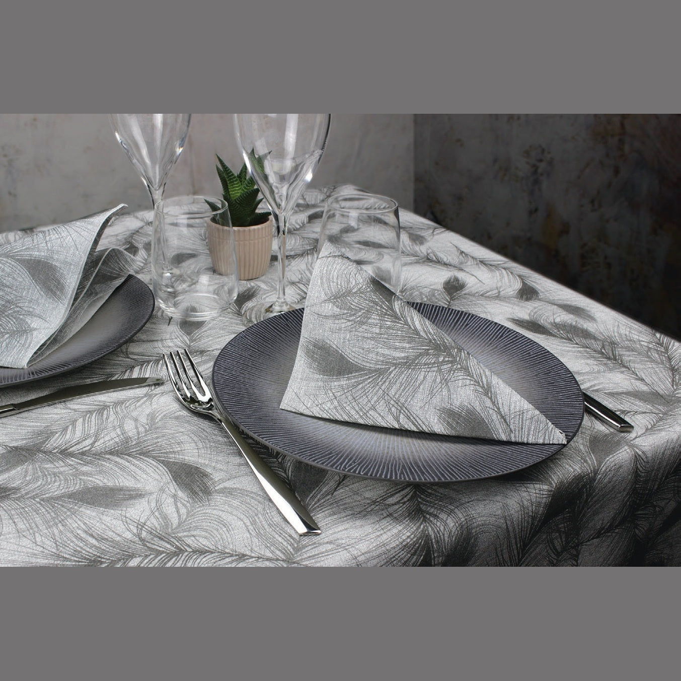 Tovagliolo Tnt Soffio Grigio Fibracel cm. 40x40 - 800 pz.