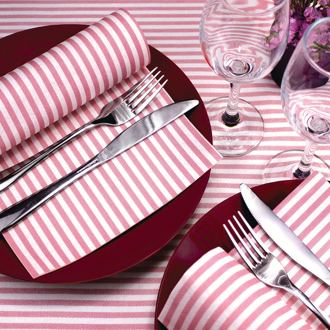 Tovagliolo Tnt Riga Bordeaux Fibracel cm. 40x40 - 800 pz.