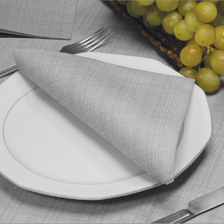 Tovagliolo Tnt Briz Grigio Fibracel cm. 40x40 - 800 pz.