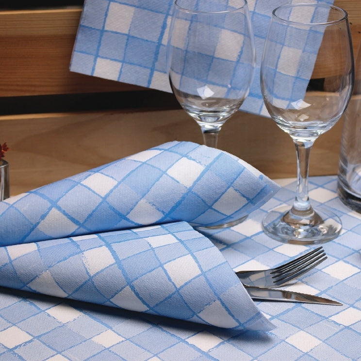 Tovaglia Tnt Guest Azzurro Fibracel cm. 100x100 - 100 pz.