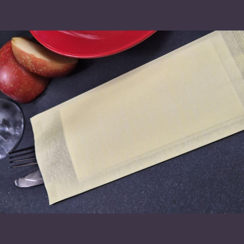 Busta portaposate Fondo Pieno Sabbia con tovagliolo Airwave – 1000 pz.