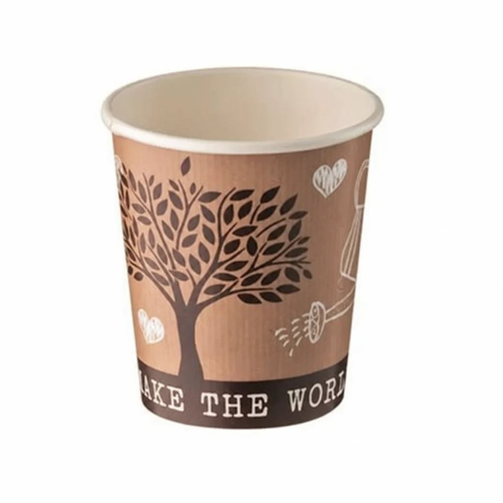 Bicchiere Cappuccio in Cartoncino da 240 ml. - Cartone da 1000 pz. (50 pz. x 20) | Recreate the image exactly as it is. Don’t change, remove, combine, or add anything.