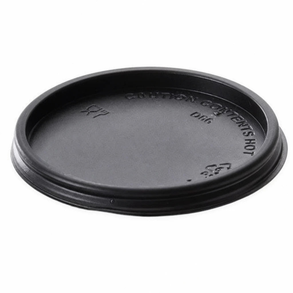 Coperchio in Plastica per Bicchiere Cappuccio in Cartoncino - Cartone da 1000 pz. (50 pz. x 20) | Recreate the image exactly as it is. Don’t change, remove, combine, or add anything.