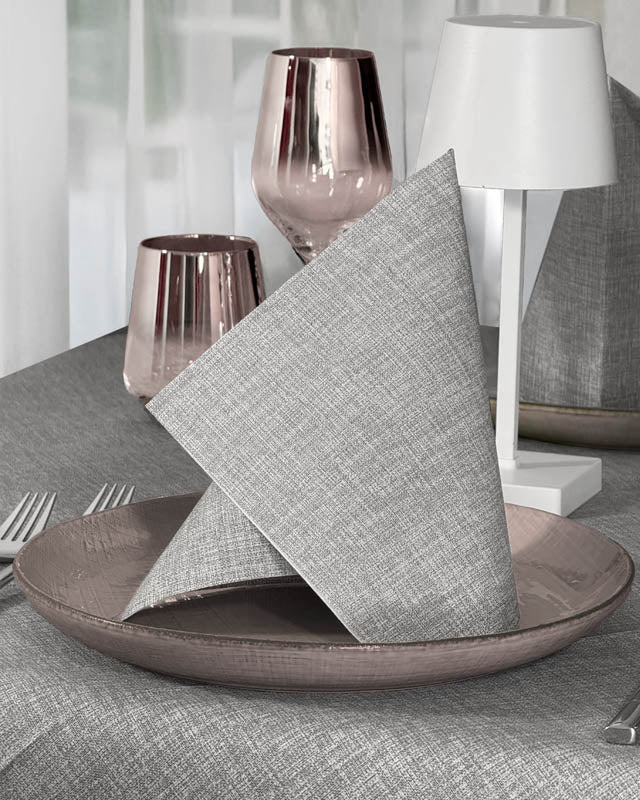 Tovagliolo Tnt Fabric Grigio Mono cm. 40X40 - 800 pz.