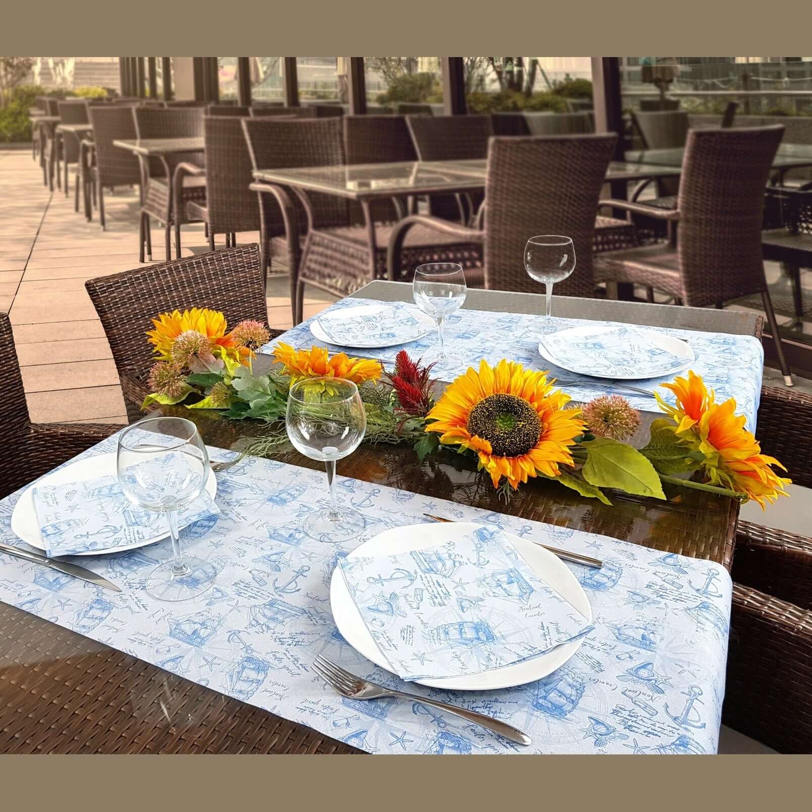 Runner Tnt Galeoni Blu Superior cm. 120x48 - 200 pz.