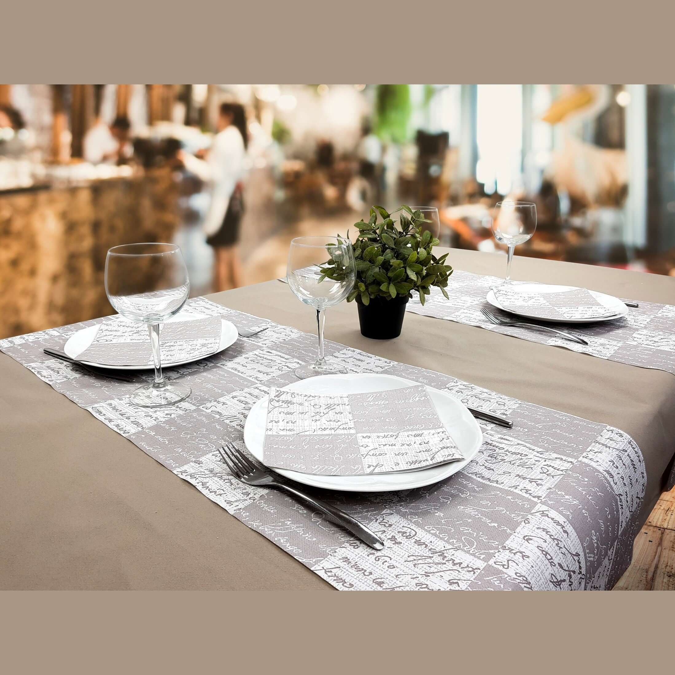 Runner Tnt Galileo Tortora Superior cm. 120x48 - 200 pz.