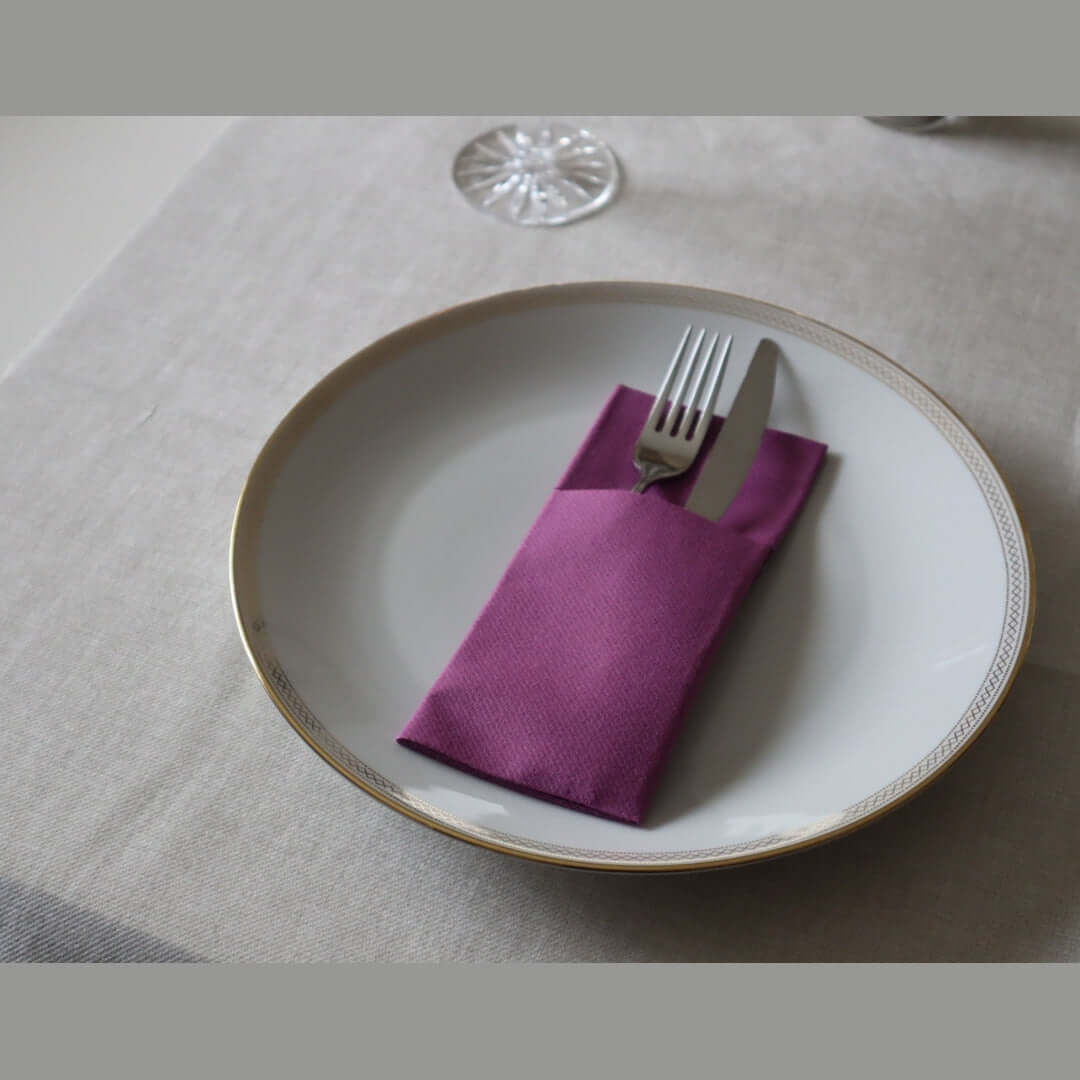 Tasca Portaposate Tnt Prugna Superior cm. 40X35 - 1200 pz.