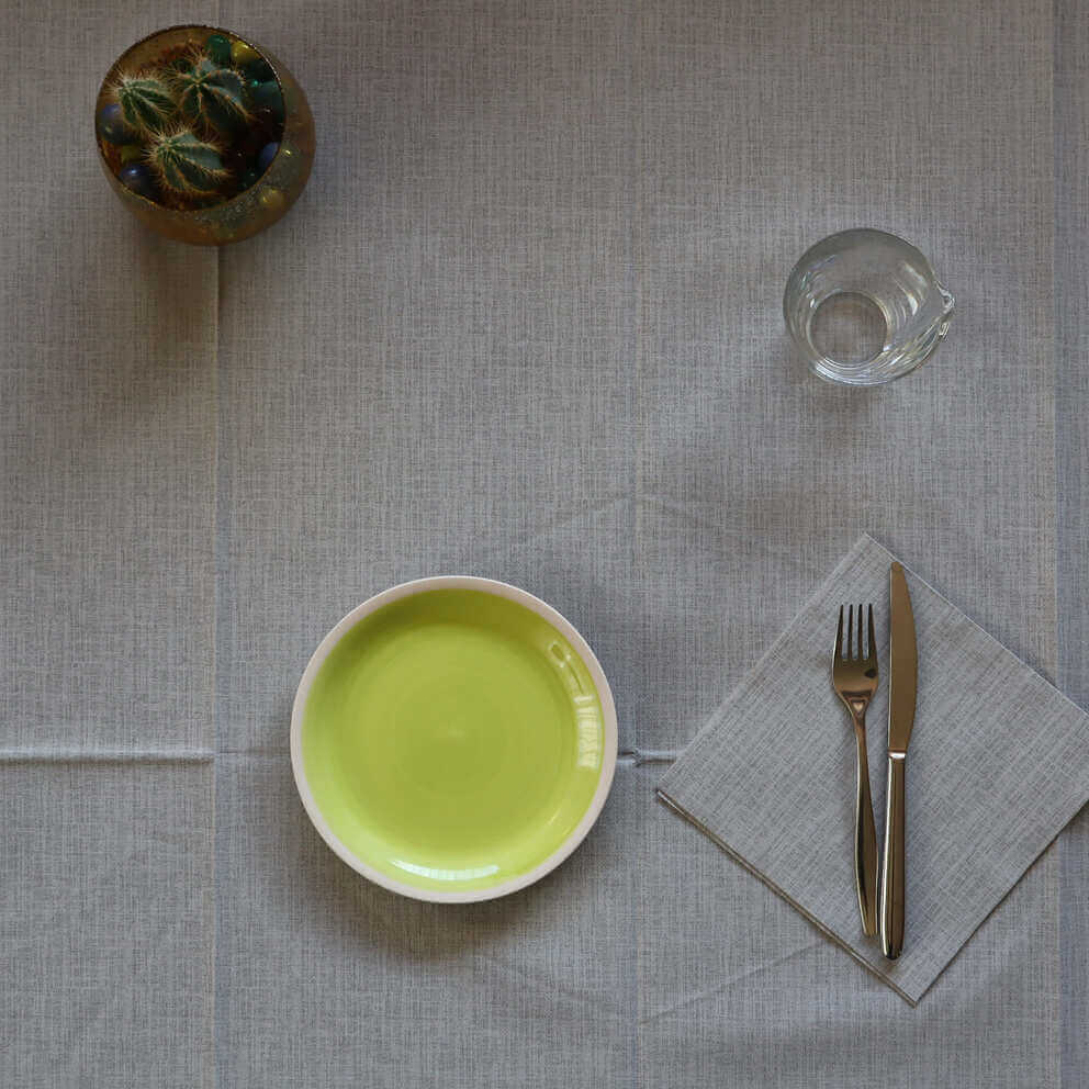 Tovaglia Tnt Jack Grigio Perla Plus cm. 120x120 - 100 pz.