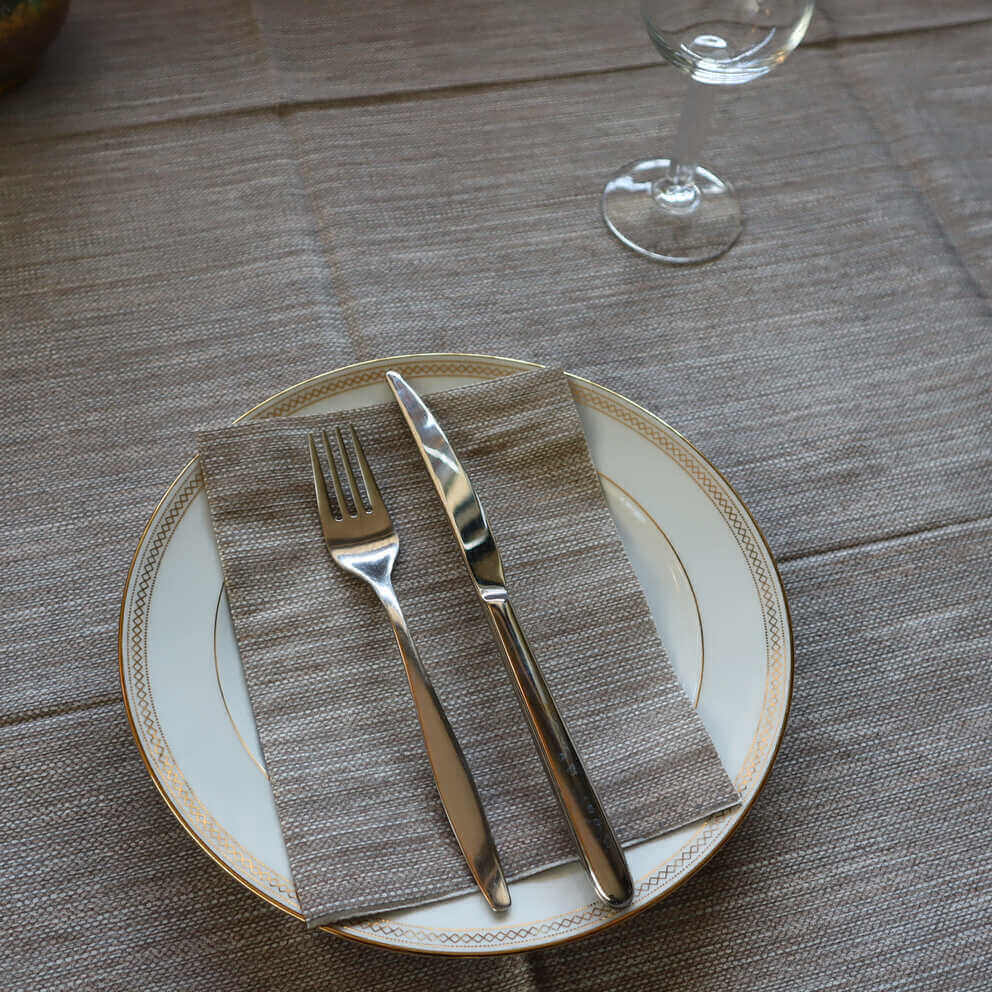 Tovaglia Tnt Melange Moka Micro cm. 100X100 - 100 pz.