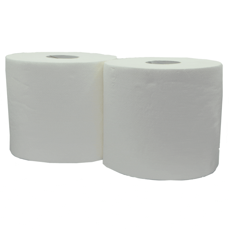 Rotolo Midi Roll Goffrato Doppio Velo Pura Cellulosa da 1000 strappi da cm. 27 x 36 - Conf. da 4 pz.