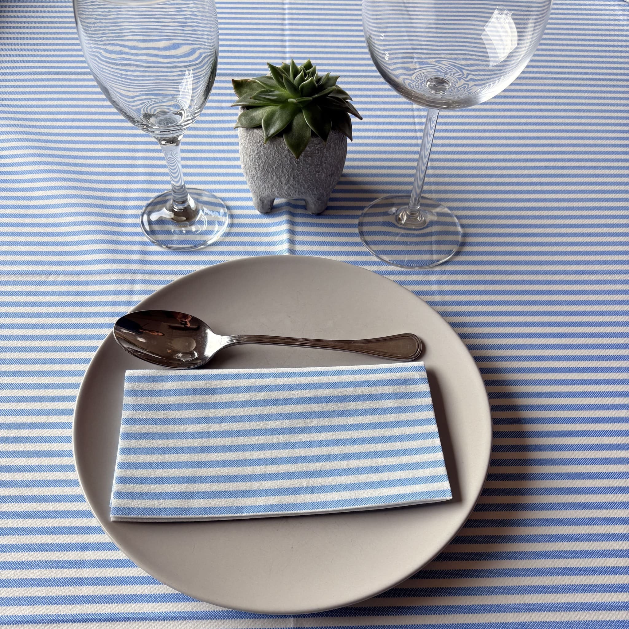 Tovagliolo Tnt Riga Blu Fibracel cm. 40x40 - 800 pz.