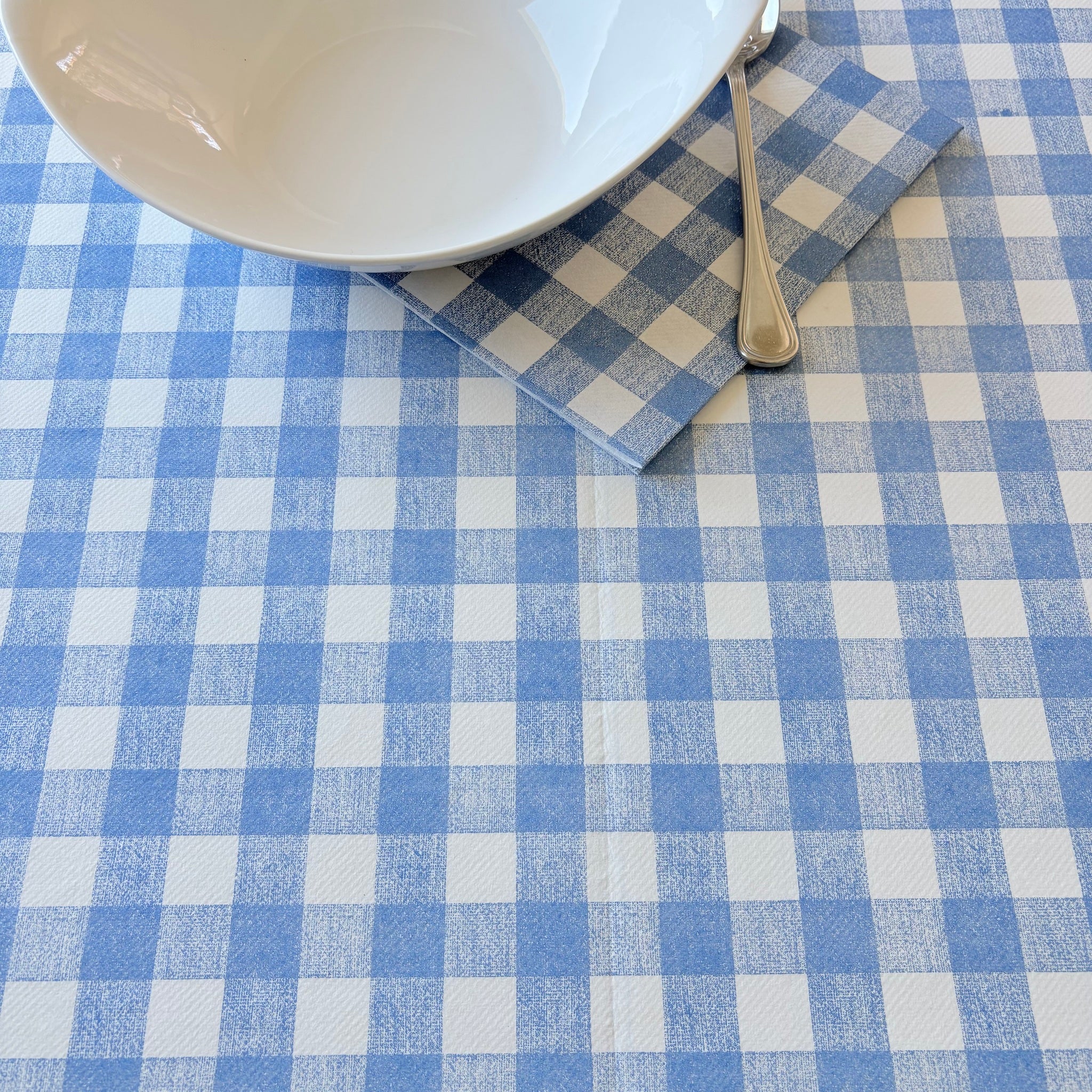 Tovaglia Tnt Quadro Blu Ecosuperior cm. 100x100 – 100 pz.