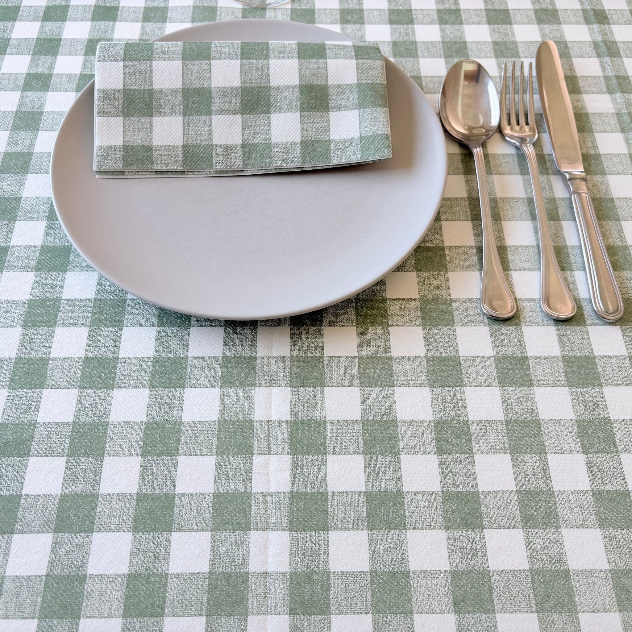 Tovaglia Tnt Quadro Verde Ecosuperior cm. 100x100 – 100 pz.