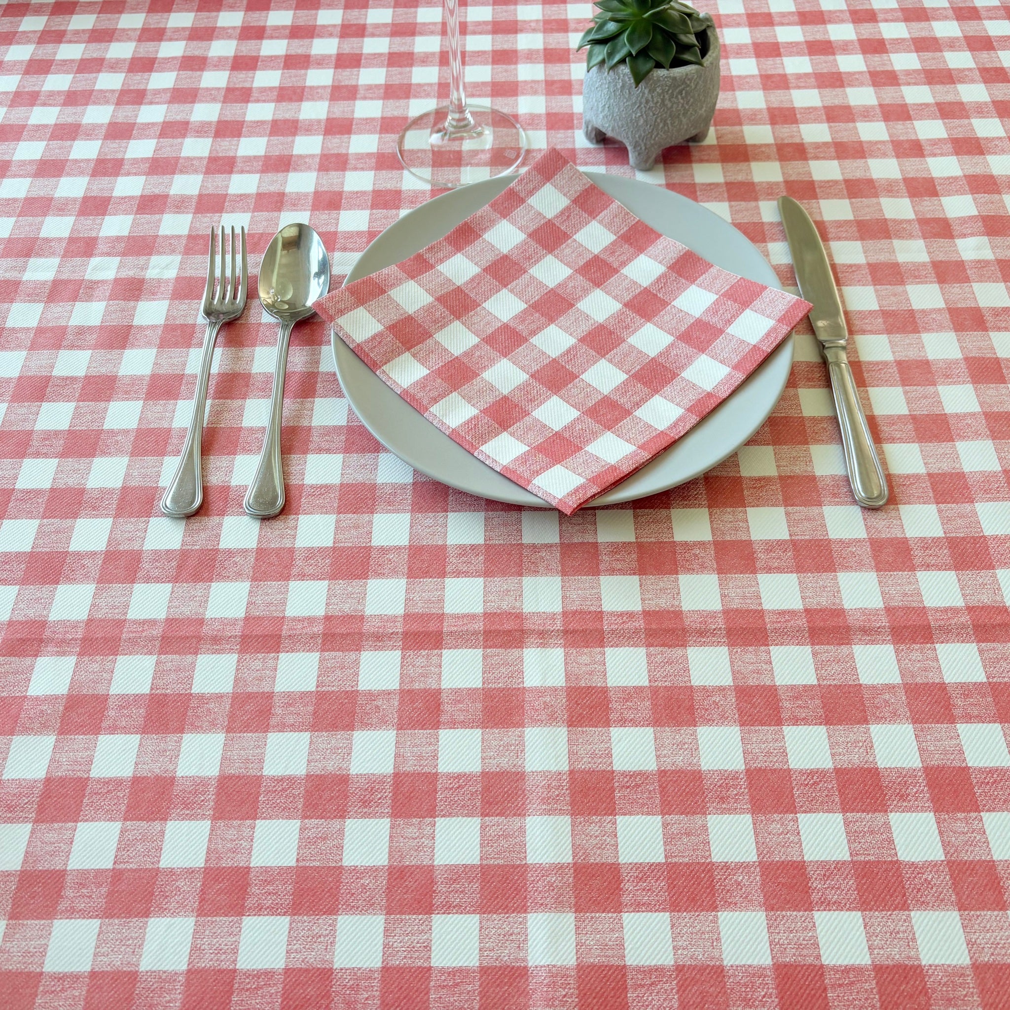 Tovaglia Tnt Quadro Rosso Ecosuperior cm. 100x100 – 100 pz.