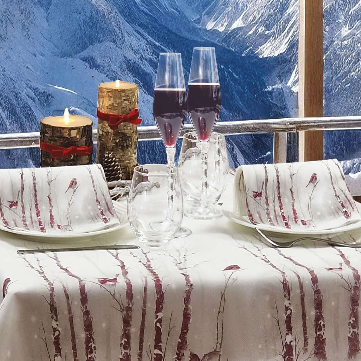 Tovaglia Tnt Armony Bordeaux Superior cm. 100x100 – 100 pz.