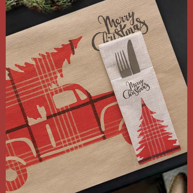 Tasca Portaposate Tnt Kilt Rosso Plus cm. 44x32 - 600 pz.