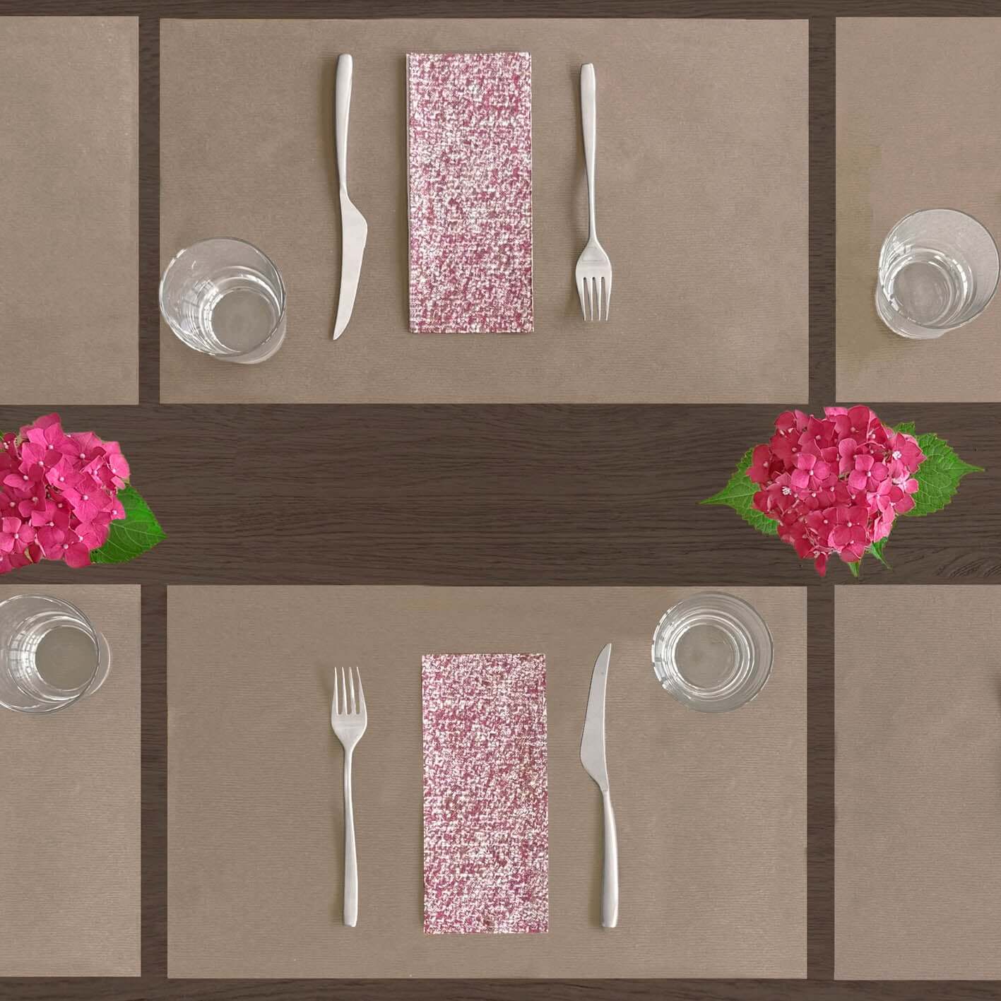 Tovagliolo Abby Bordeaux Multisoft Airwave cm. 40X44 - 600 pz.