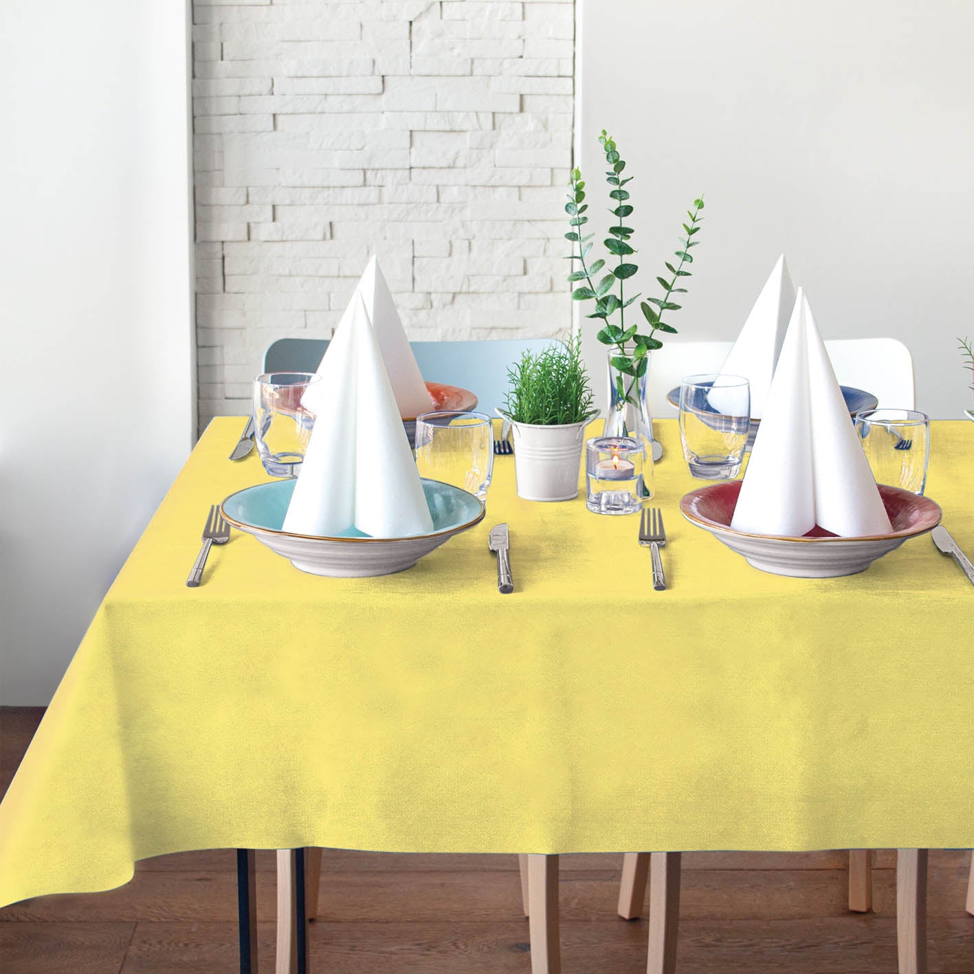 Tovaglia Tnt Party Giallo Airspun cm. 140x240 - 20 pz.