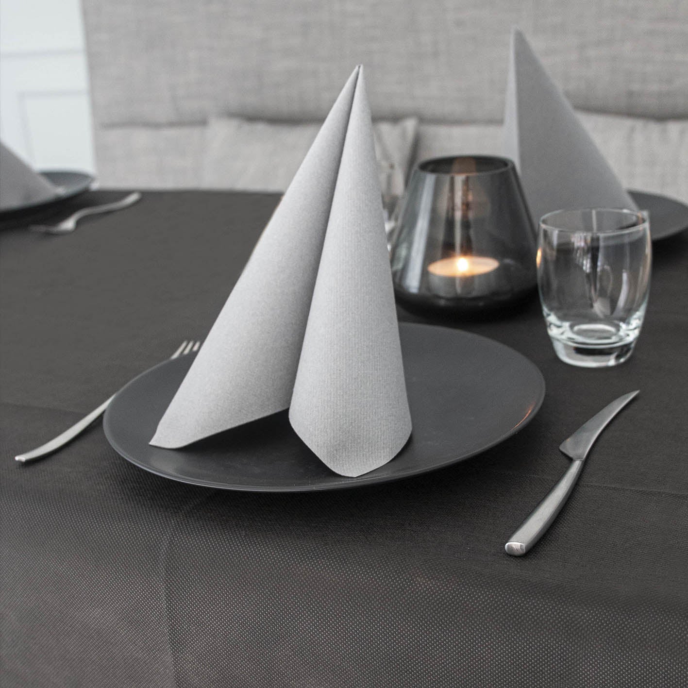Tovaglia Tnt Nero Ecostrong cm. 100X100
