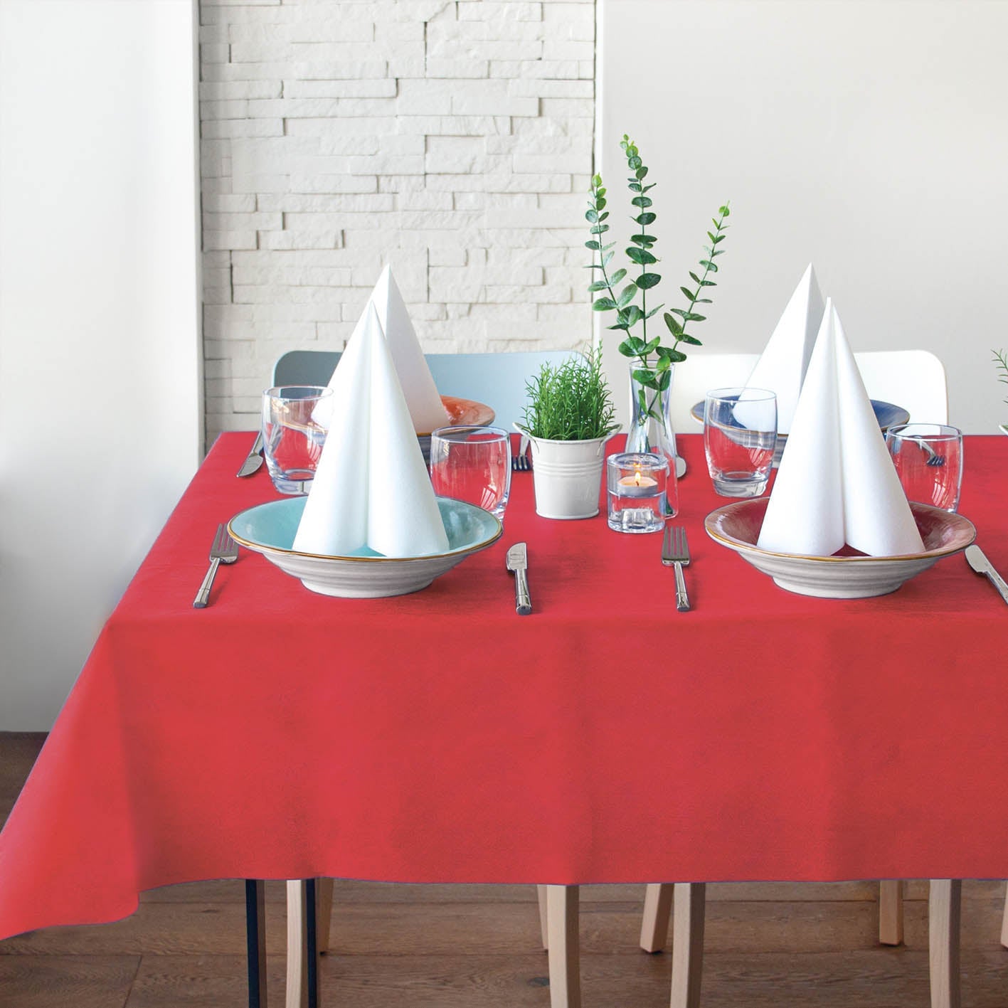 Tovaglia Tnt Party Rosso Airspun cm. 140x240 - 20 pz.