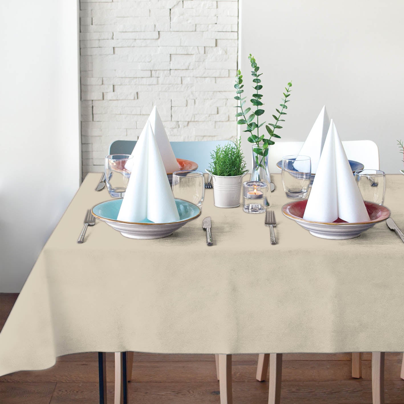 Tovaglia Tnt Party Sabbia Airspun cm. 140x240 - 20 pz.