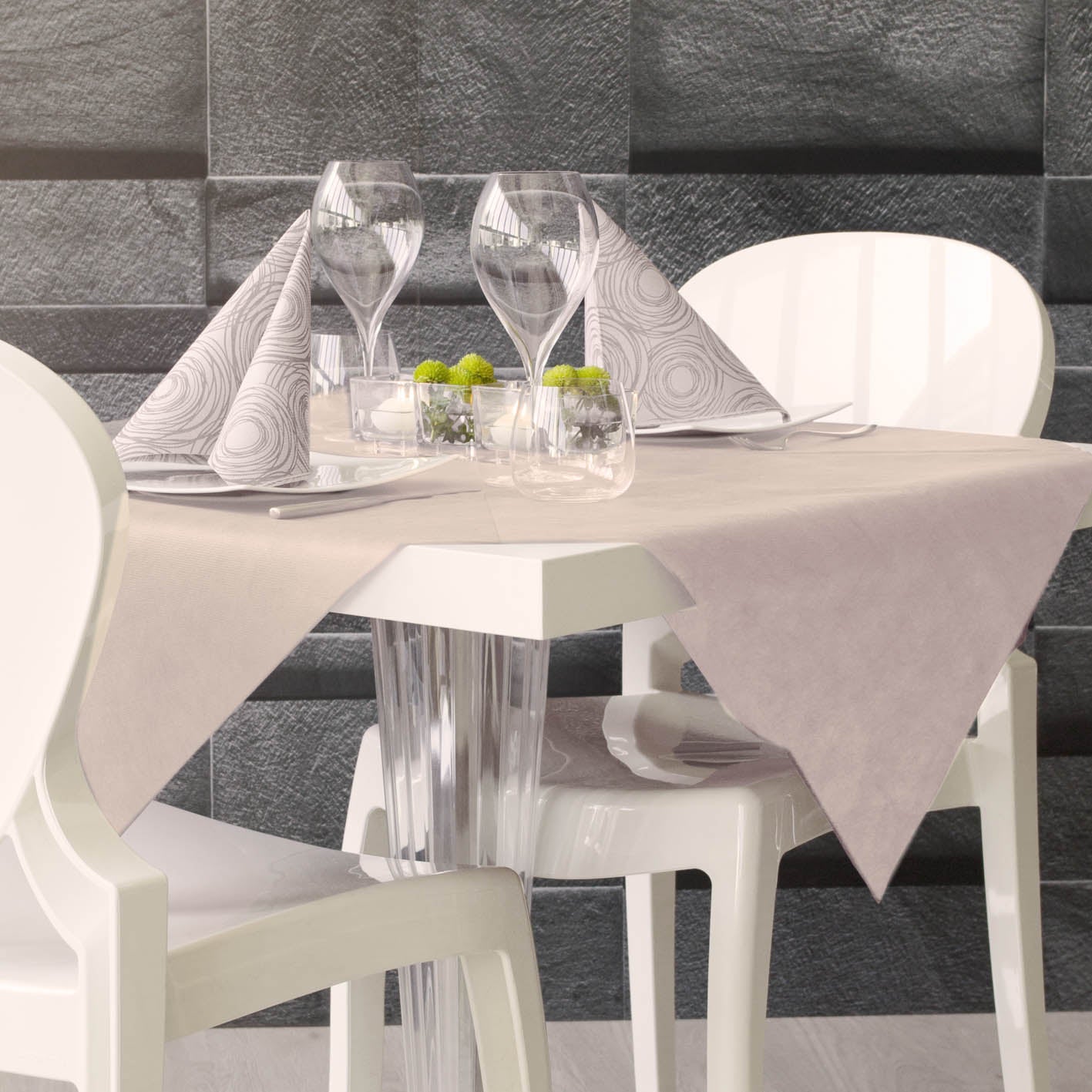 Tovaglia Tnt Sabbia Airspun cm. 100X100 - 100 pz.