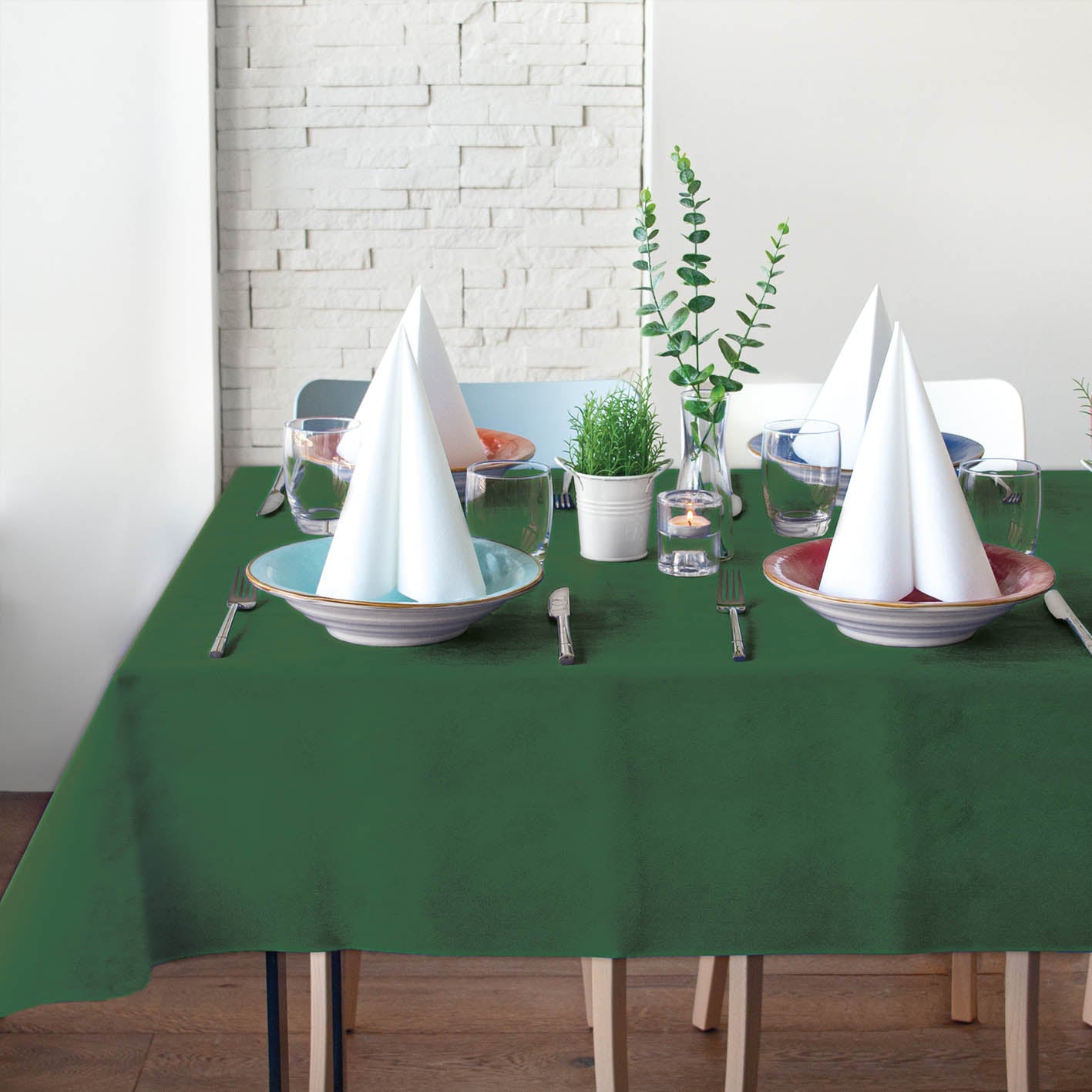 Tovaglia Tnt Party Verde Airspun cm. 140x240 - 20 pz.