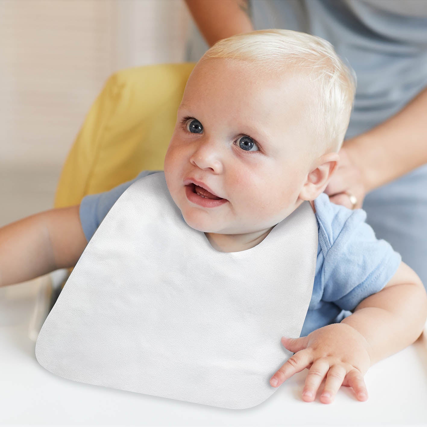 Bavaglio Bavì Baby Bianco Airspun cm. 23X33 - 1200 pz.