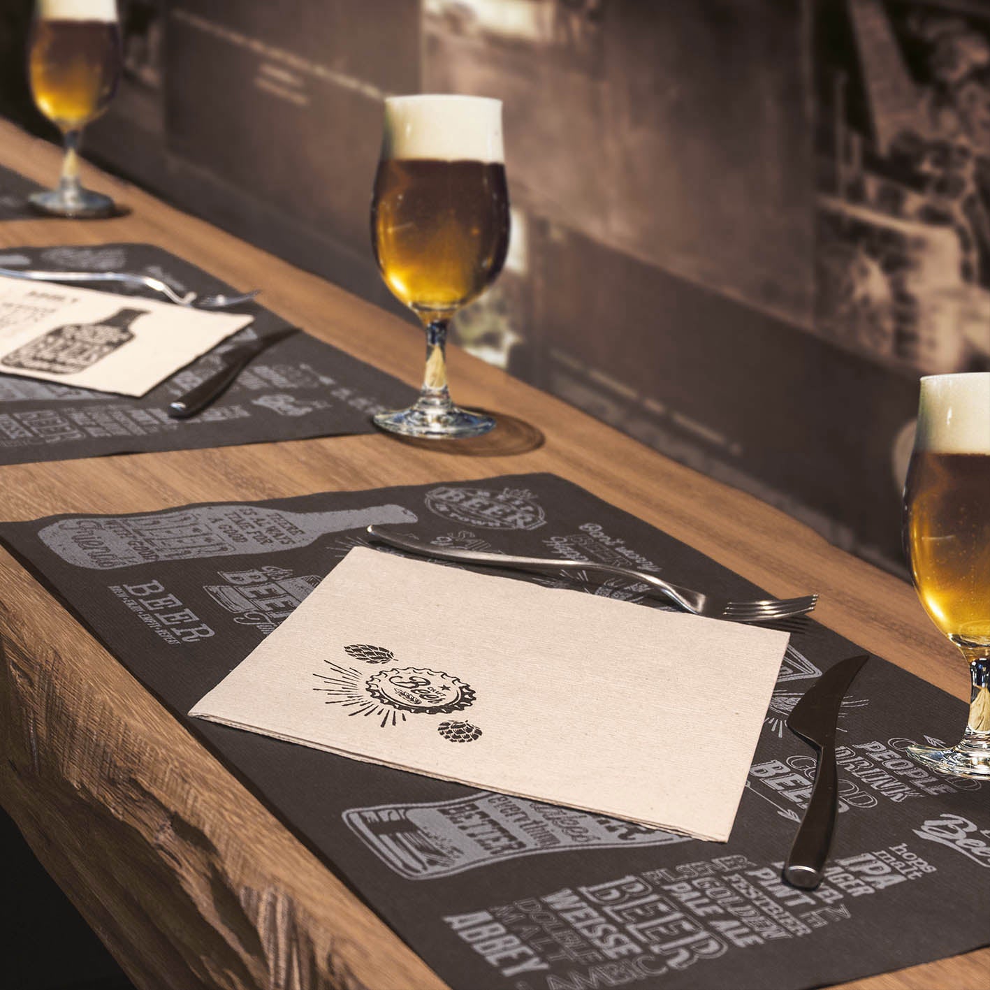 Tovaglietta Birra Onda Airwave cm. 30x44 - 400 pz.