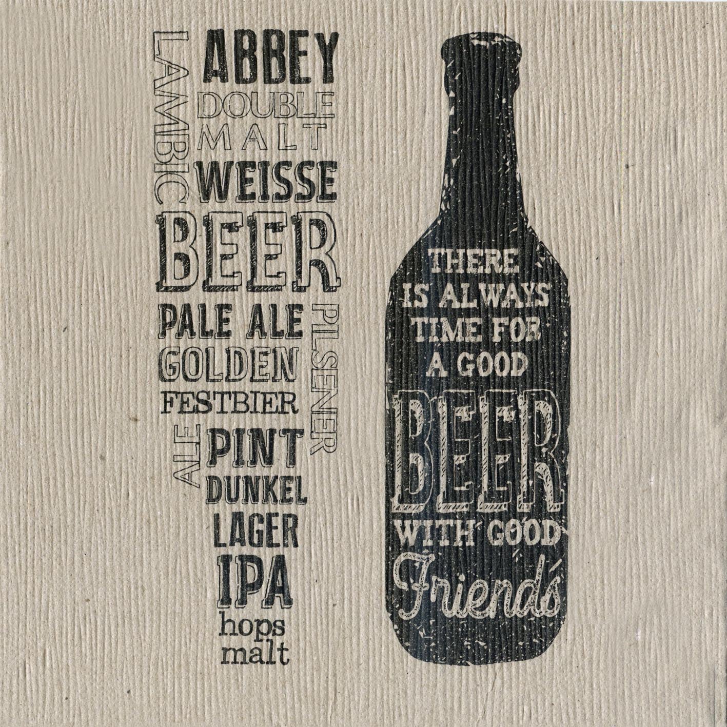 Tovagliolo Birra Onda Airwave cm. 40x40 - 800 pz.