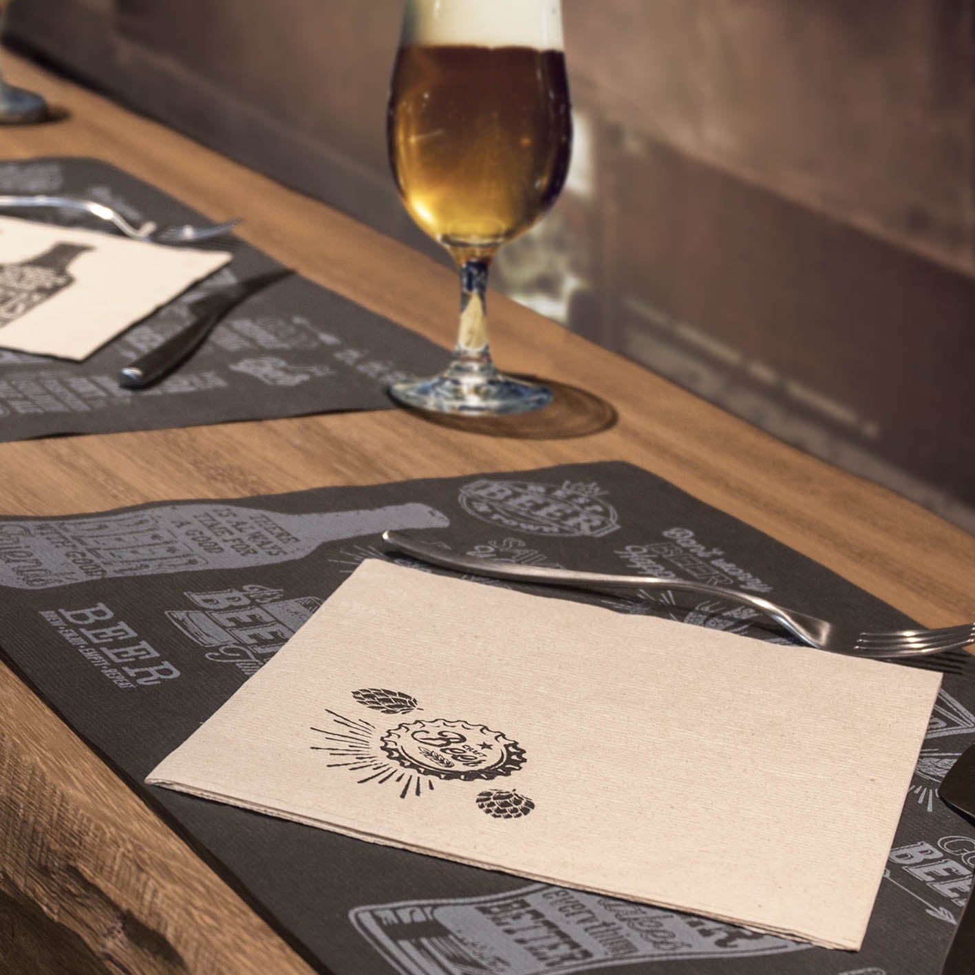Tovagliolo Birra Onda Airwave cm. 40x40 - 800 pz.
