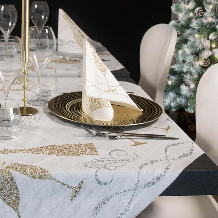 Tovaglia Tnt Bollicine Micro cm. 100x100 - 100 pz.