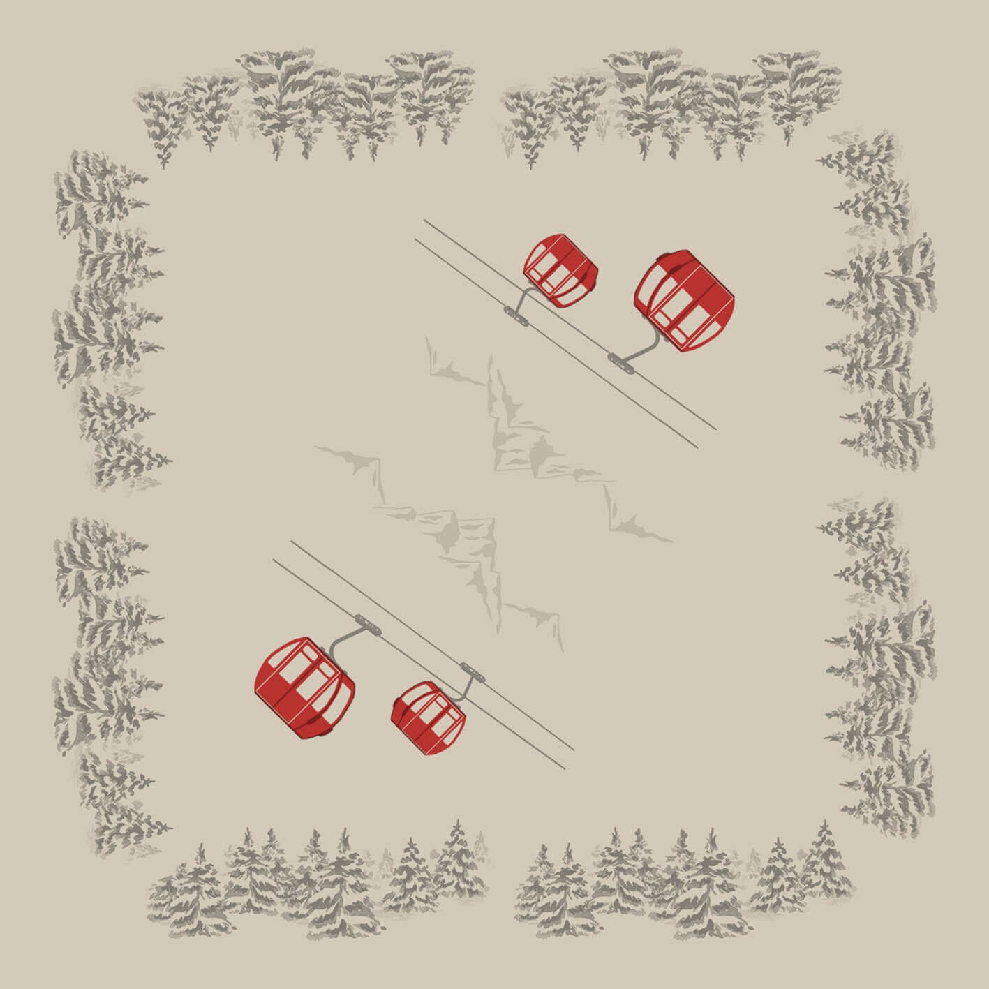 Tovaglia Tnt Cabinovia Plus cm. 100x100 - 100 pz.