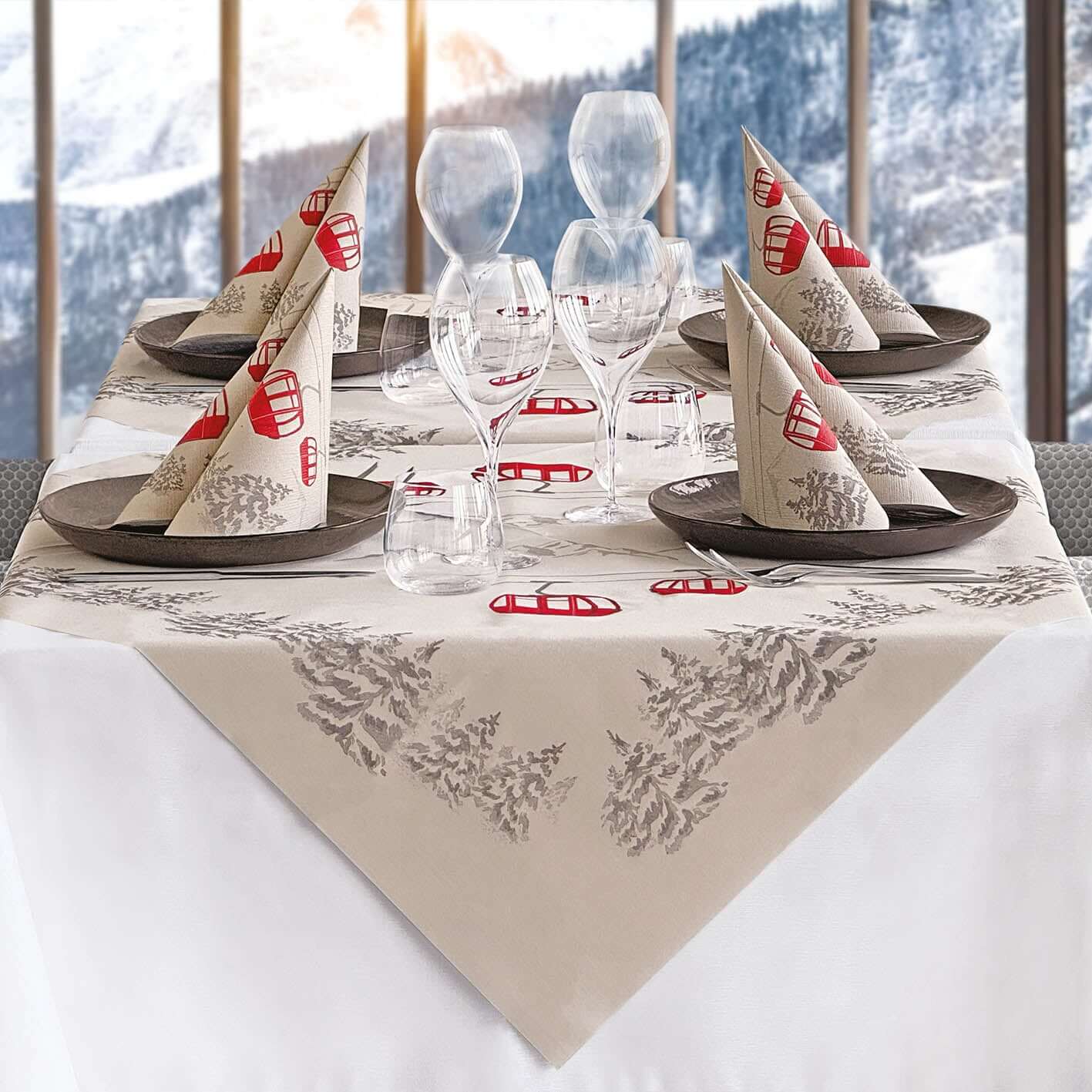 Tovaglia Tnt Cabinovia Plus cm. 100x100 - 100 pz.