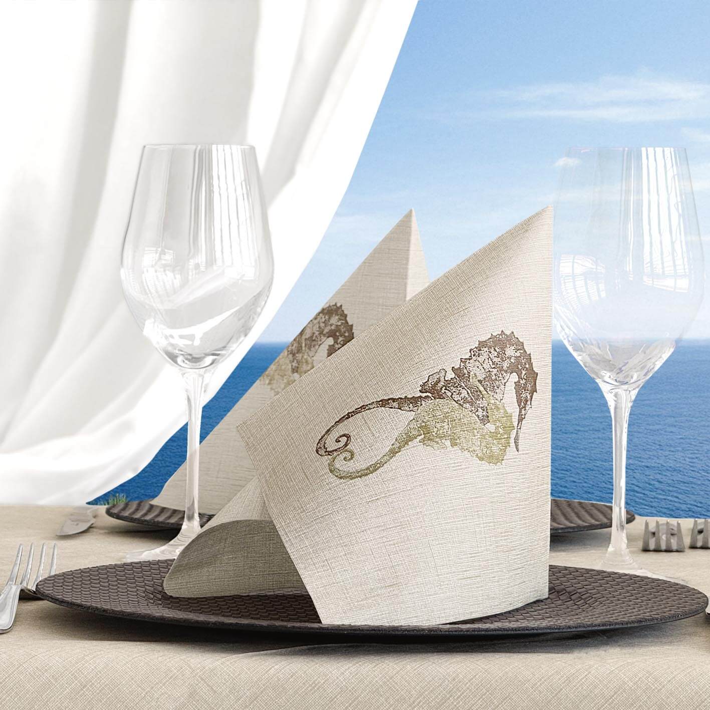 Tovagliolo Tnt Cavalluccio Dune Micro cm. 40X40 - 800 pz.