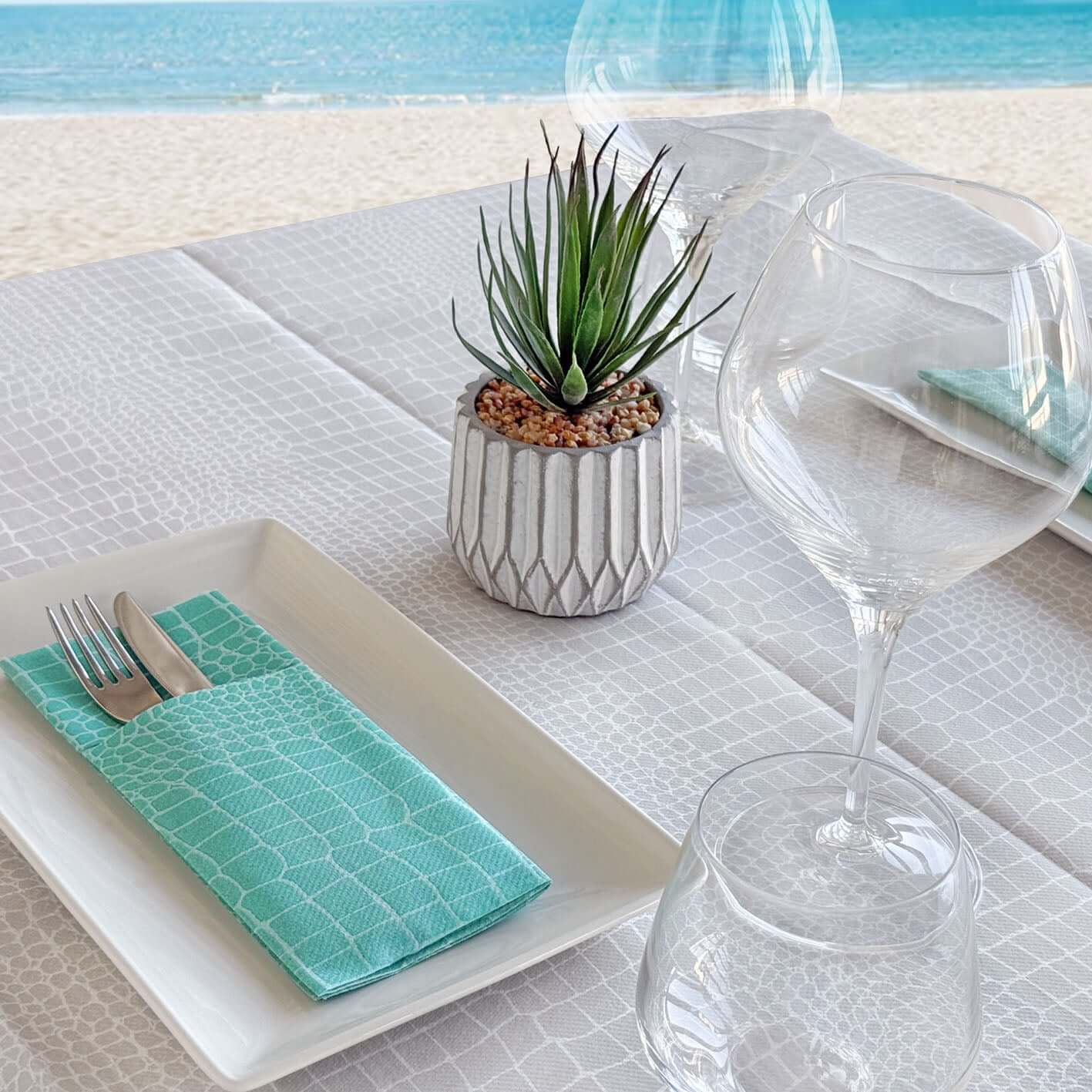 Tasca Portaposate Tnt Croko Acqua Plus cm. 40X32 - 1200 pz.