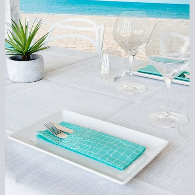 Tasca Portaposate Tnt Croko Acqua Plus cm. 40X32 - 1200 pz.