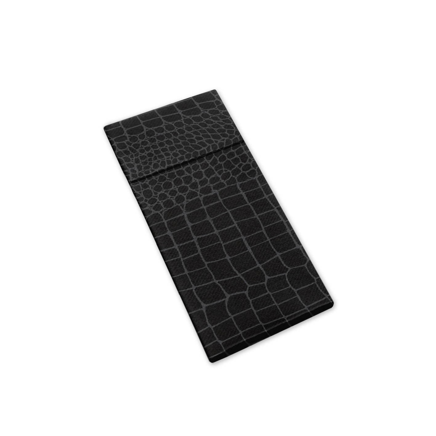 Tasca Portaposate Tnt Croko Ardesia Plus cm. 40X32 - 1200 pz.