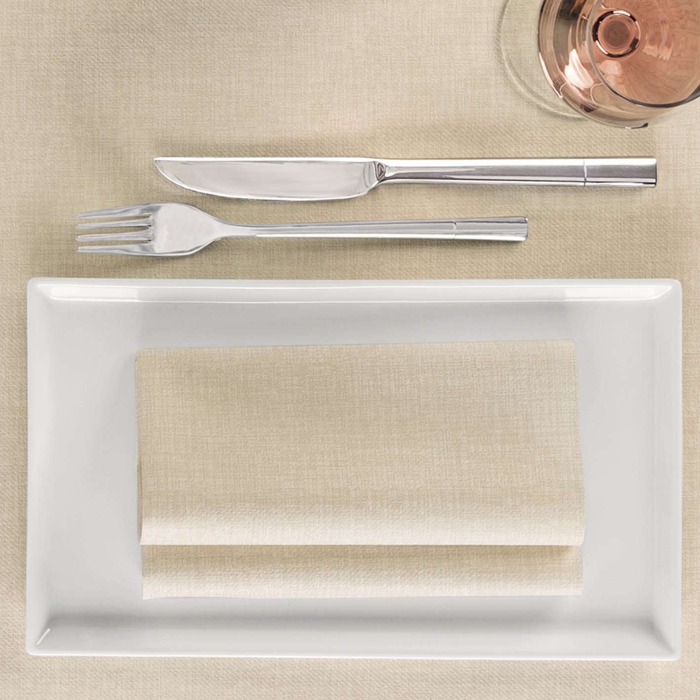 Tovagliolo Tnt Fabric Avorio Mono cm. 40X40 - 800 pz.
