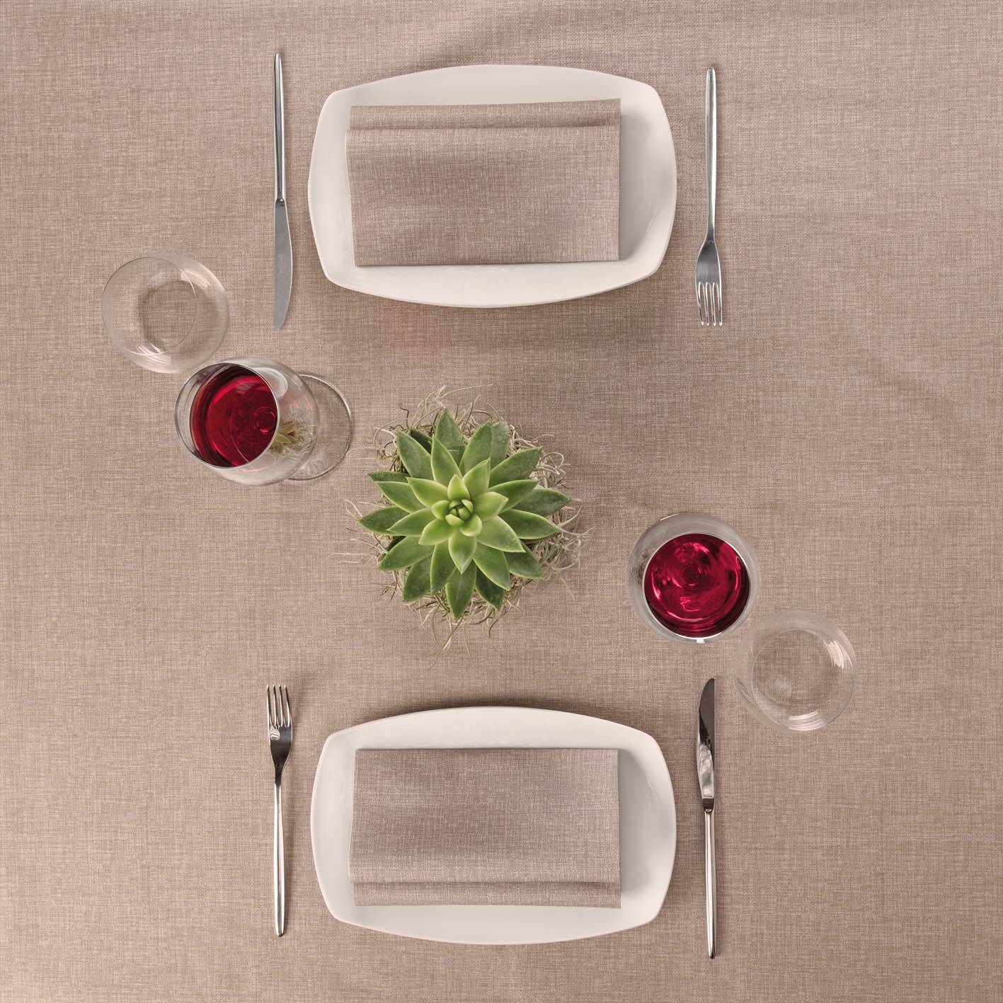 Tovaglia Tnt Fabric Cacao Mono cm. 100X100 - 100 pz.