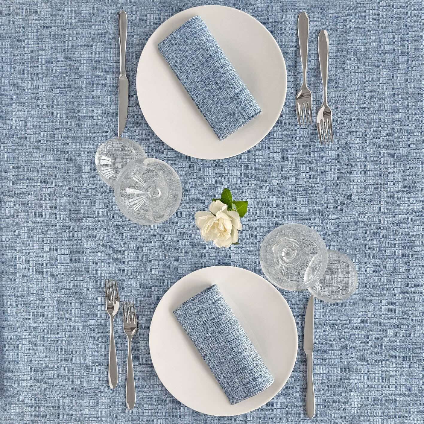 Tovaglia Tnt Greta Blue Plus cm. 100x100 - 100 pz.