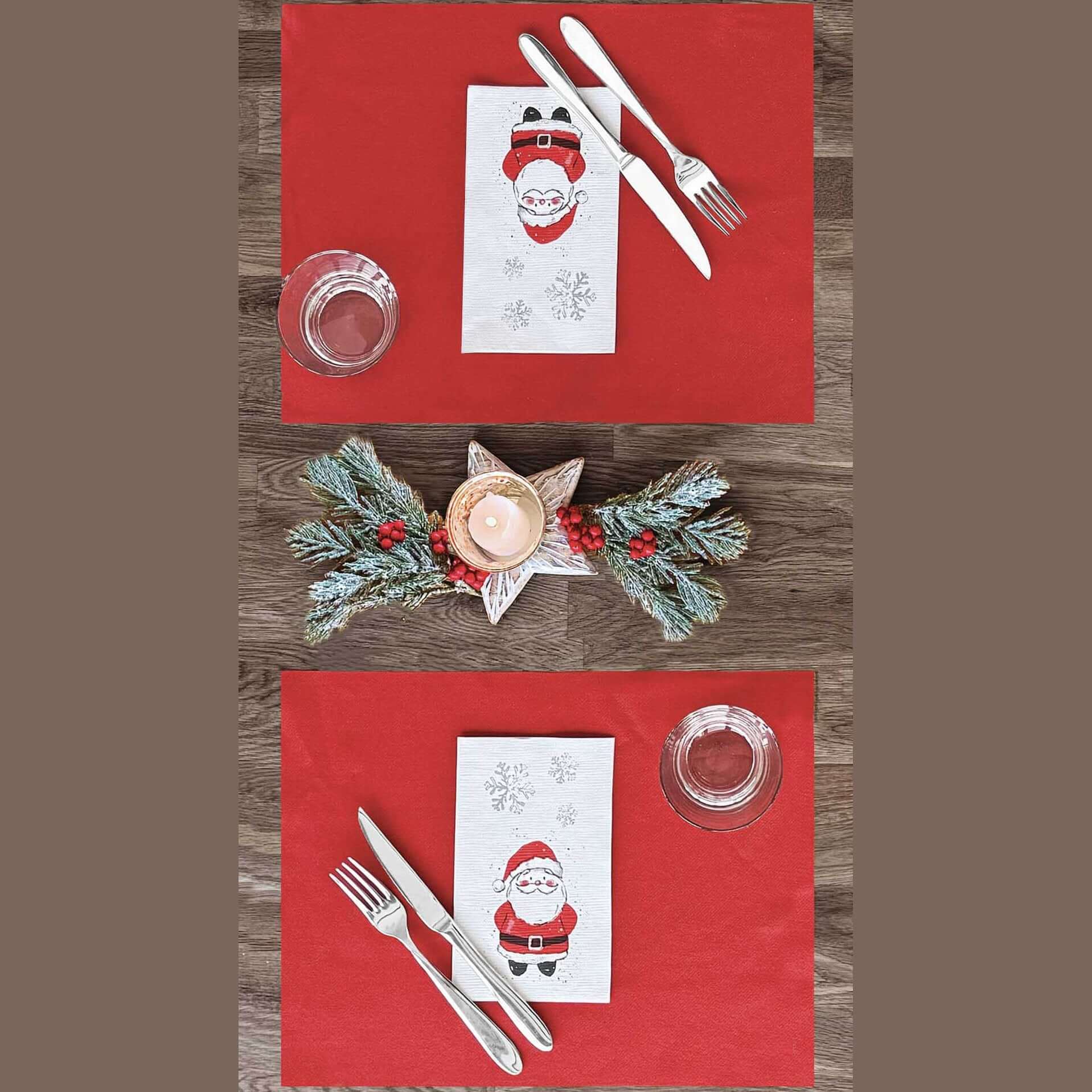 Tovagliolo Glacè Onda Airwave cm. 40X24 - 1200 pz.