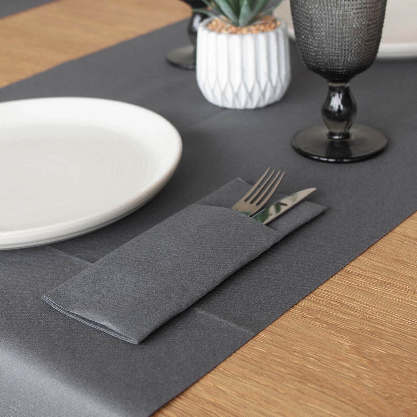 Tasca Portaposate Tnt Ardesia Plus cm. 40x32 - 1200 pz.