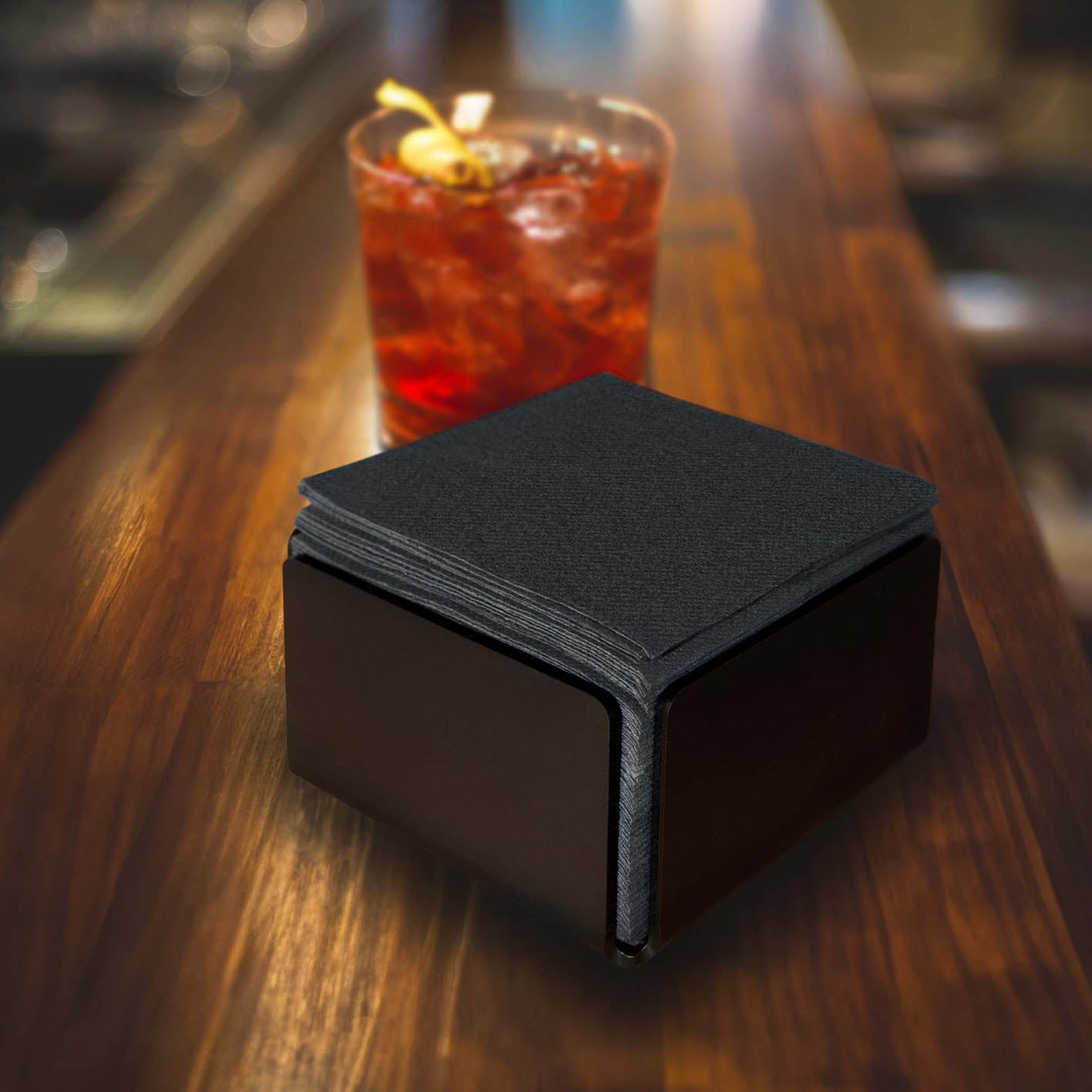 Tovagliolo Tnt Nero Plus cm. 20X20 – 2560 pz.