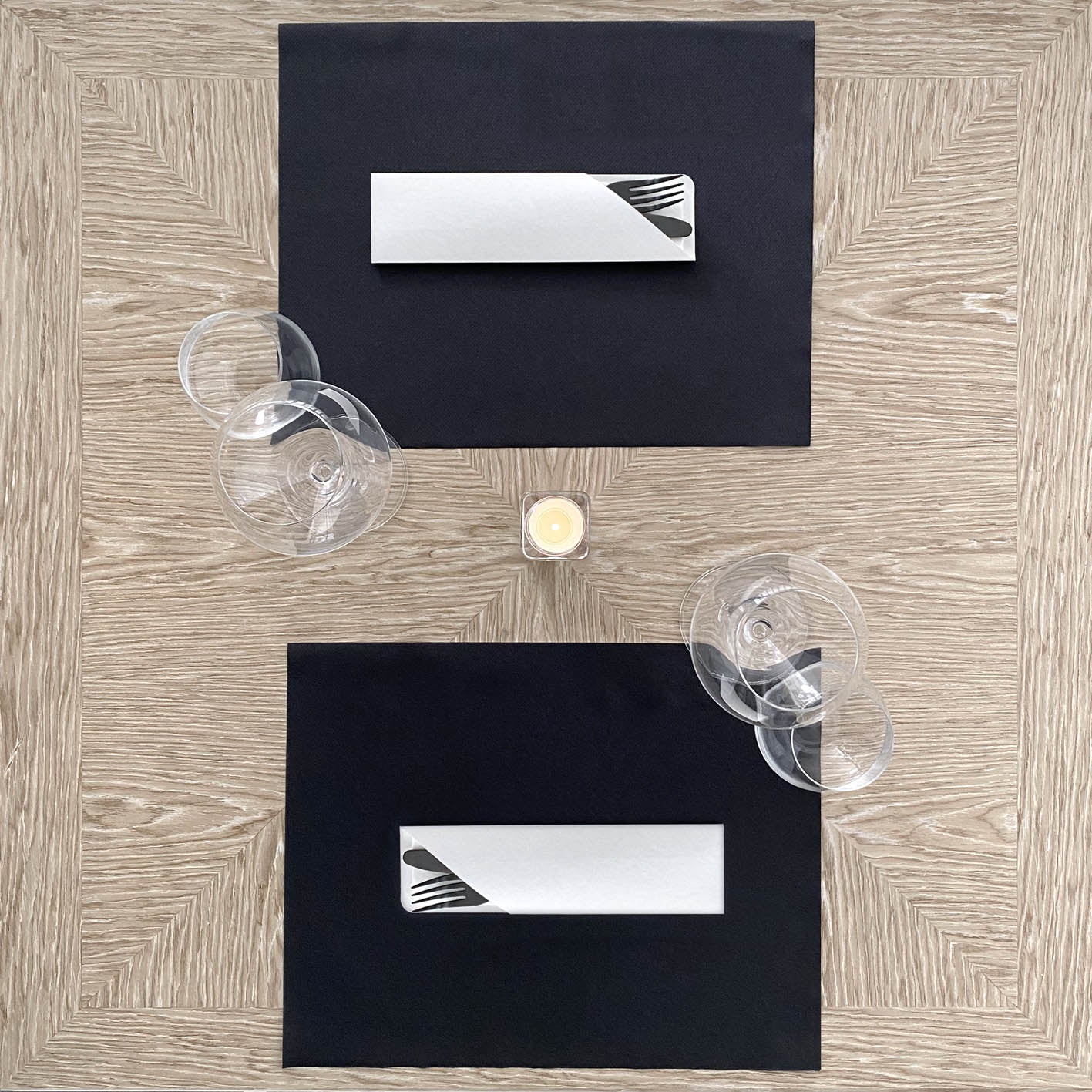 Tovaglietta Tnt Nero Superior cm. 30X40 - 1000 pz.