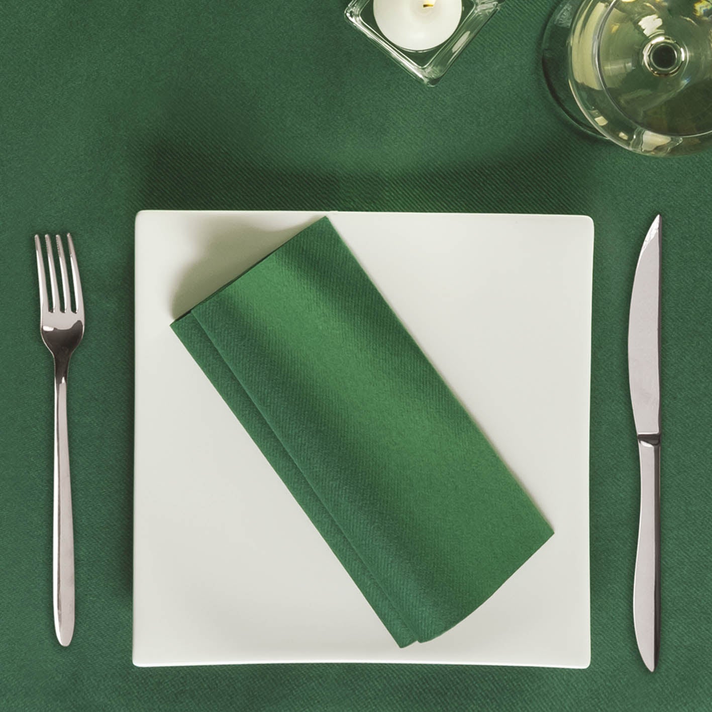 Tovagliolo Tnt Verde Plus cm. 40X40 - 800 pz.