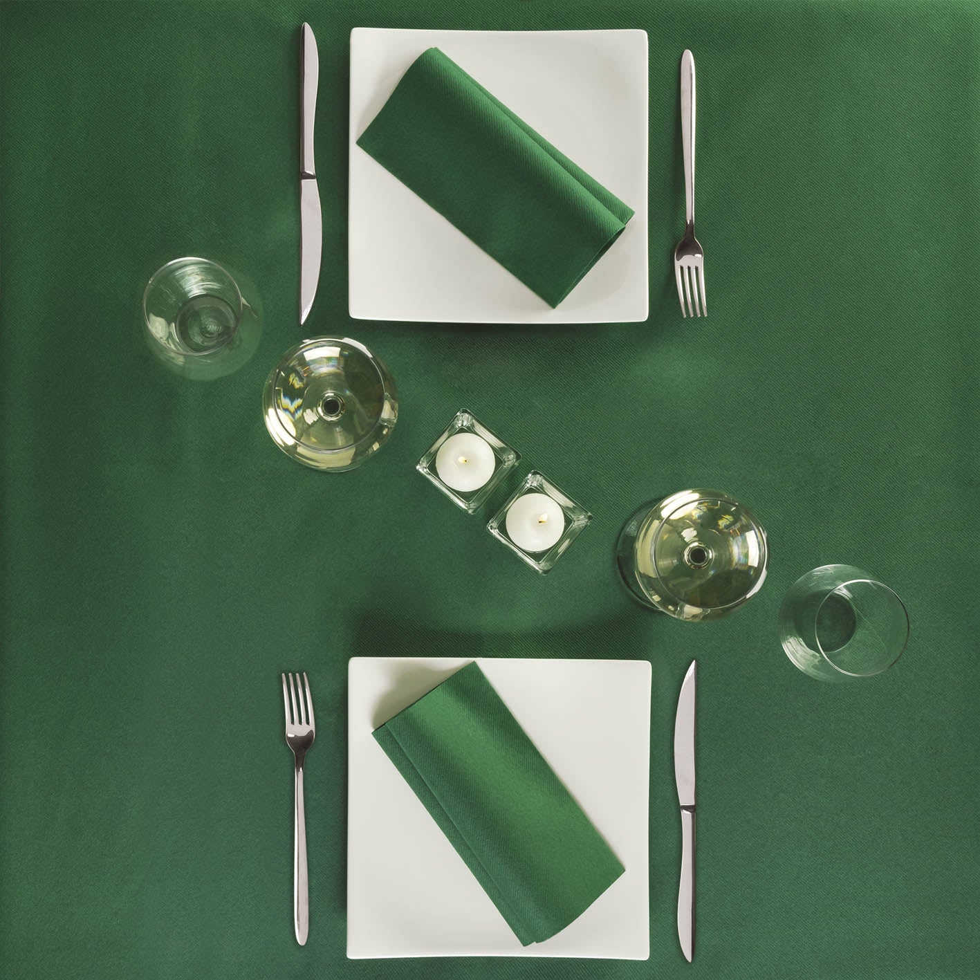 Tovaglia Tnt Verde Plus cm. 100X100 - 100 pz.