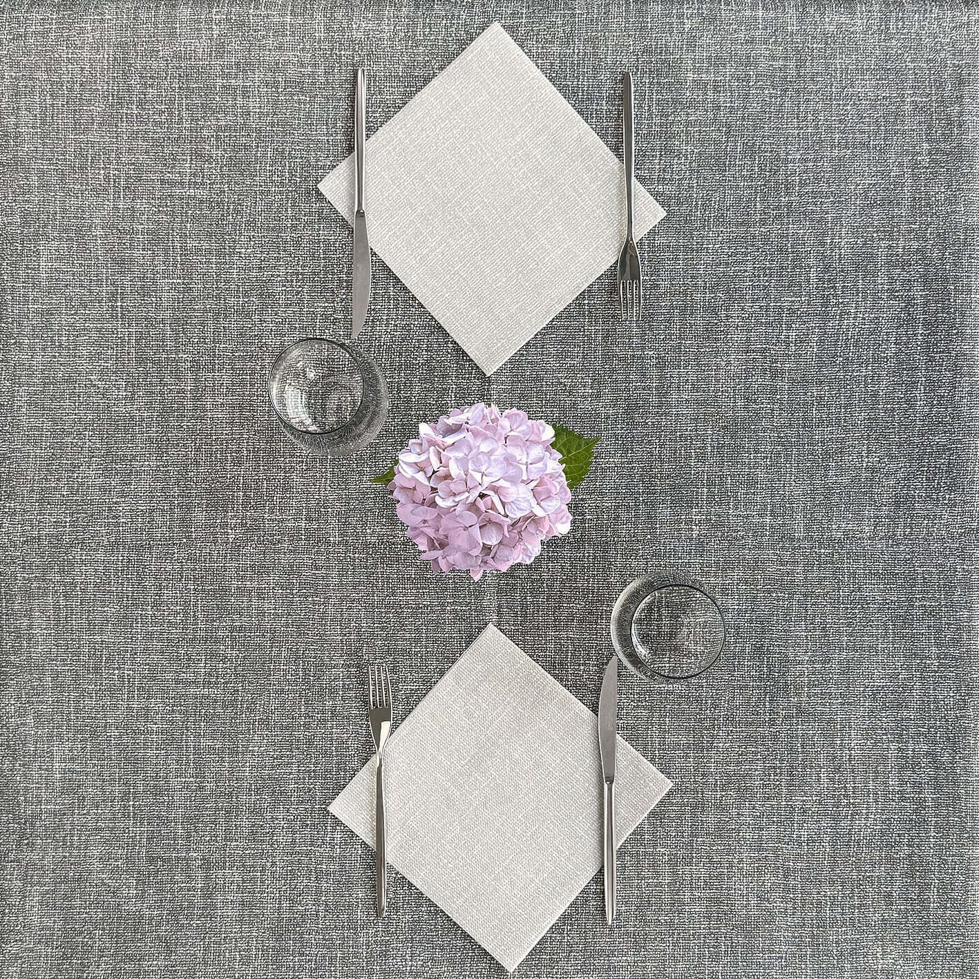 Tovaglia Tnt Rudy Antracite Mono cm. 100x100 - 100 pz.